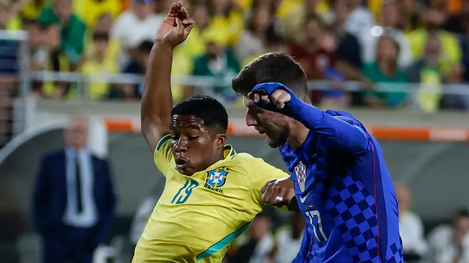 Endrick con la selección brasileña l AP
