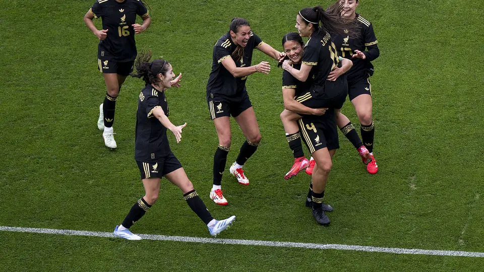 Jugadoras de la Selección Femenil en celebración en un juego de preparación | IMAGO 7
