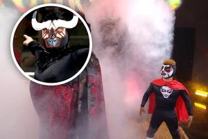 ¡El Torito regresa a WWE! Mascarita Sagrada reaparece como Minihausen en Backlash 2026