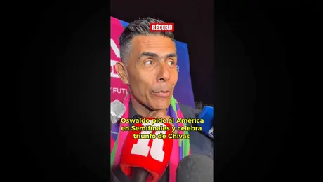 ¡QUE VENGA EL AMÉRICA DE UNA! Oswaldo celebra el triunfo de Chivas ante Tigres