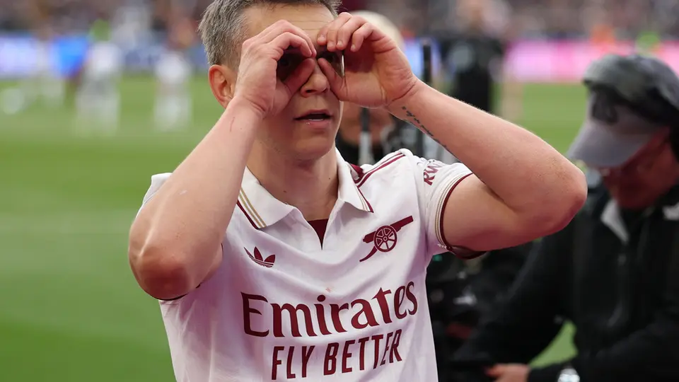 Leonard Trossard en celebración en el partido de West Ham contra Arsenal | AP