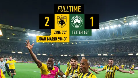 Joao Mario anotó el gol del título l X: AEK_FC_OFFICIAL
