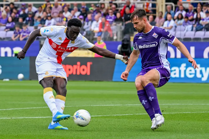 Jugadores de Fiorentina y Genoa en la Serie A | AP