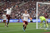 Leonard Trossard en celebración en el partido de West Ham contra Arsenal | AP
