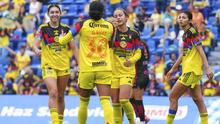 Jugadoras de América en celebración ante Toluca en la Semifinal del Clausura 2026 de la Liga MX Femenil | IMAGO 7
