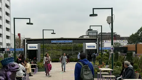 Así luce el nuevo parque elevado de Tlalpan. / Georgina Sánchez.