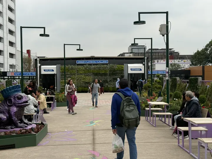 Así luce el nuevo parque elevado de Tlalpan. / Georgina Sánchez.