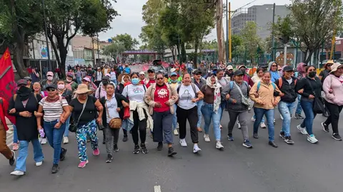 A partir de las 16:00 horas, la CNTE emprenderá su nueva marcha en la ciudad / FB: @cencos22oaxaca