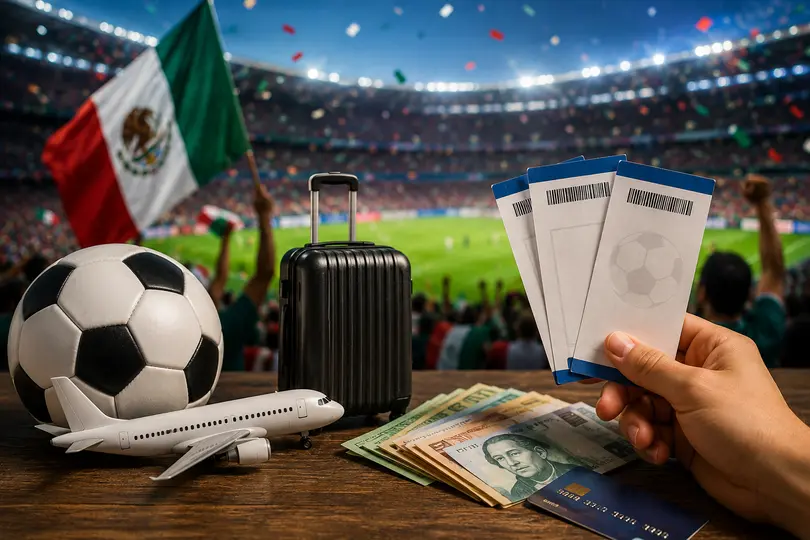 La pasión por el futbol llevará a muchos mexicanos a recurrir a tarjetas de crédito y préstamos para vivir el Mundial desde las tribunas./ IA