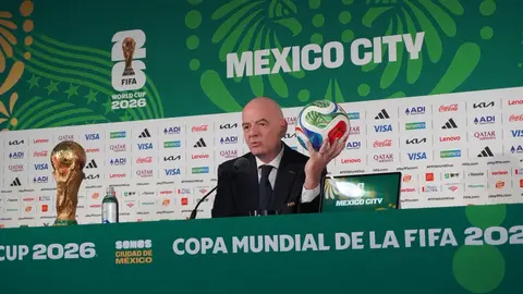 Gianni Infantino en conferencia de prensa previo al inicio de la Copa del Mundo 2026 | CARLOS PONCE DE LEÓN