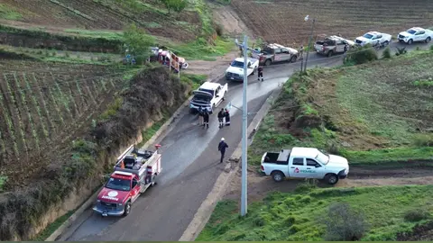 Las autoridades aplicaron un desalojo preventivo para los habitantes de San Francisco Tláloc / Redes Sociales
