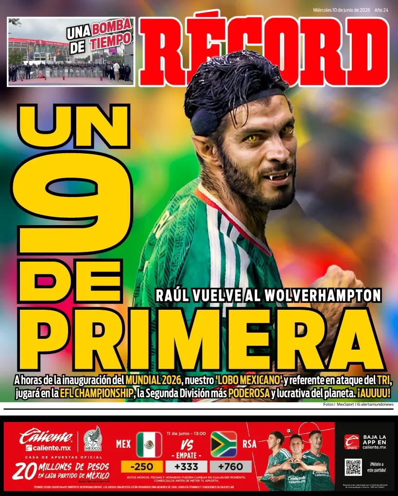 Portada RÉCORD 10 junio 2026