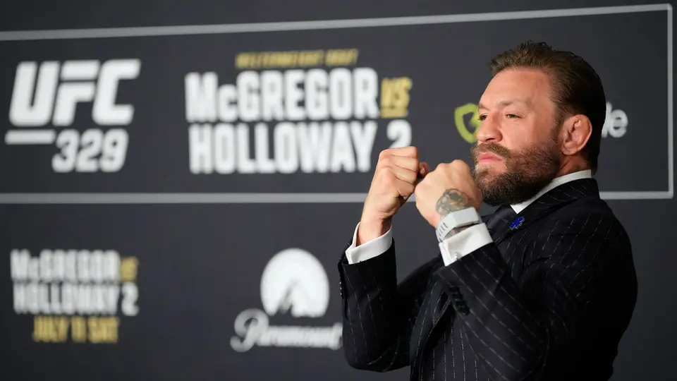 Conor McGregor en conferencia de prensa l AP