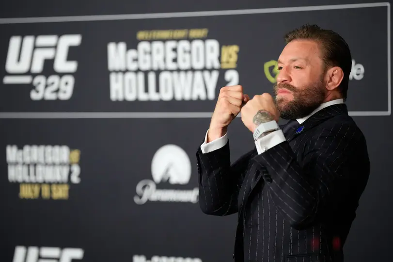 Conor McGregor en conferencia de prensa l AP