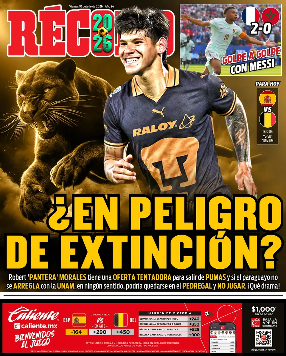Portada RÉCORD 10 de Julio de 2026