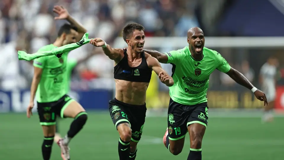 Jugadores de FC Juárez en celebración en la Leagues Cup 2026 | MEXSPORT
