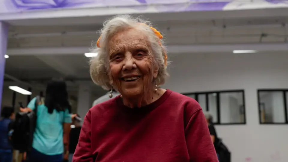 Elena Poniatowska estuvo presente en la inauguración Elena Poniatowska Amor en Coyoacán. / Georgina Sánchez