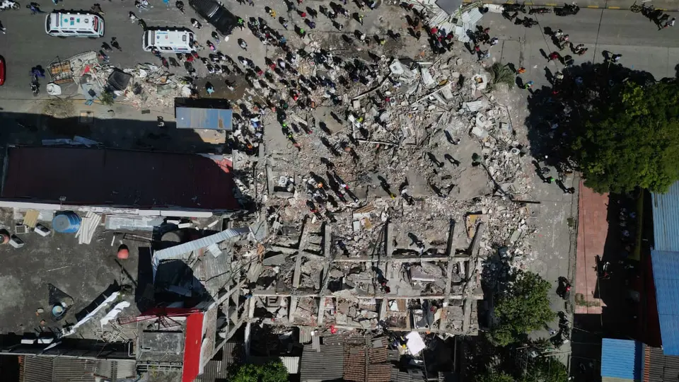 Las autoridades reportaron 61 edificios colapsados mientras continúan las labores de emergencia y evaluación de daños./ X: @ELTIEMPO