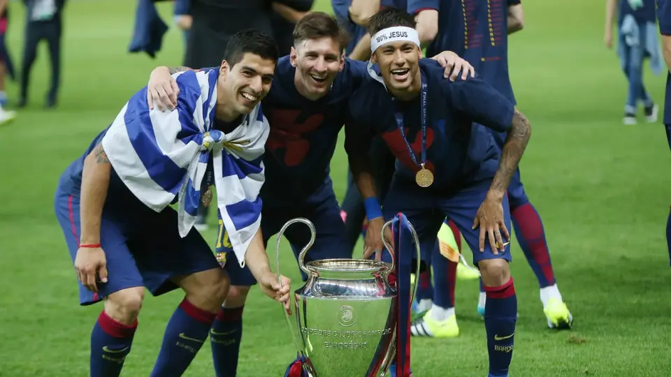 Neymar, Lionel Messi y Luis Suárez con Barcelona | MEXSPORT