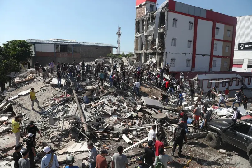 El epicentro del sismo fue localizado a 5 kilómetros al este de San José del Palmar, Colombia./ AP