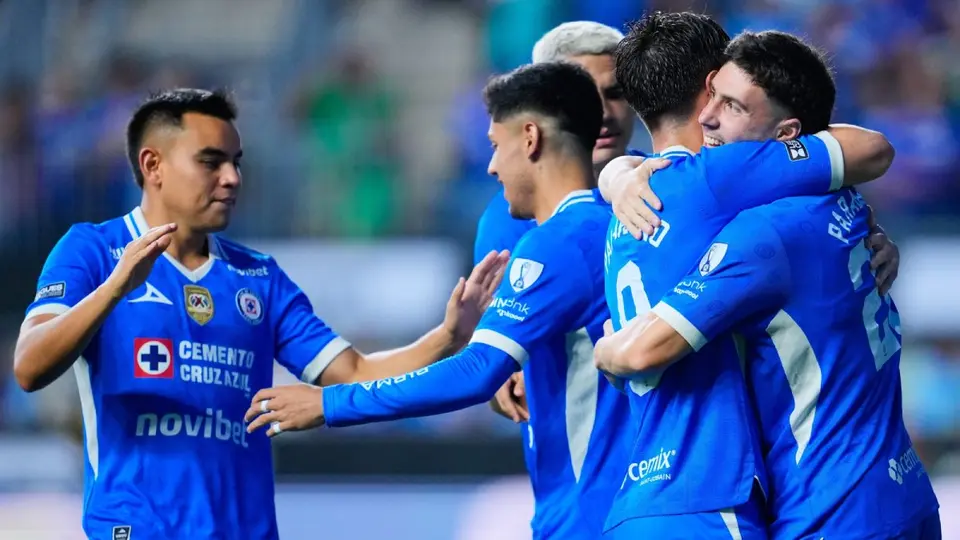 Jugadores de Cruz Azul en celebración en la Leagues Cup 2026 | MEXSPORT