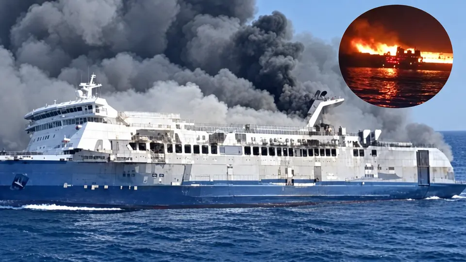 Tragedia en ferry: incendio deja 5 muertos y 87 desaparecidos entre 134 pasajeros