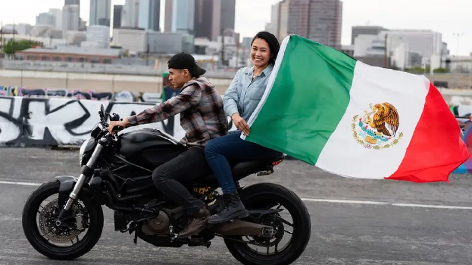 Si la bandera obstruye la visibilidad del conductor podría acabar en una multa / Magnific