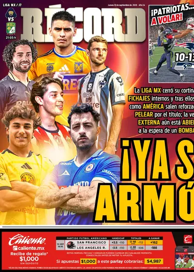 Portada RÉCORD 10 de Septiembre de 2026