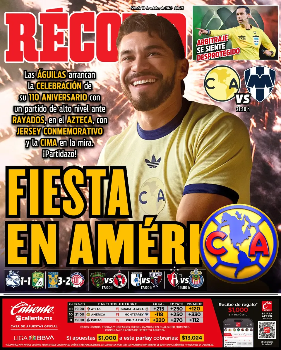Portada RÉCORD 10 de Octubre de 2026