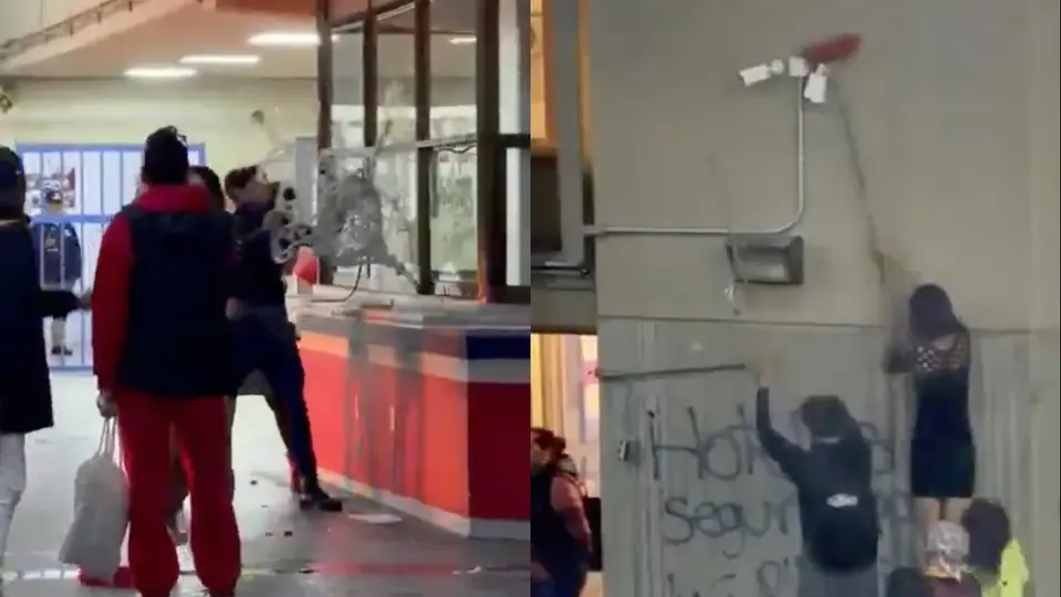 Personas de la comunidad trans vandalizaron la alcaldía Cuauhtémoc exigiendo seguridad y vivienda / Especial