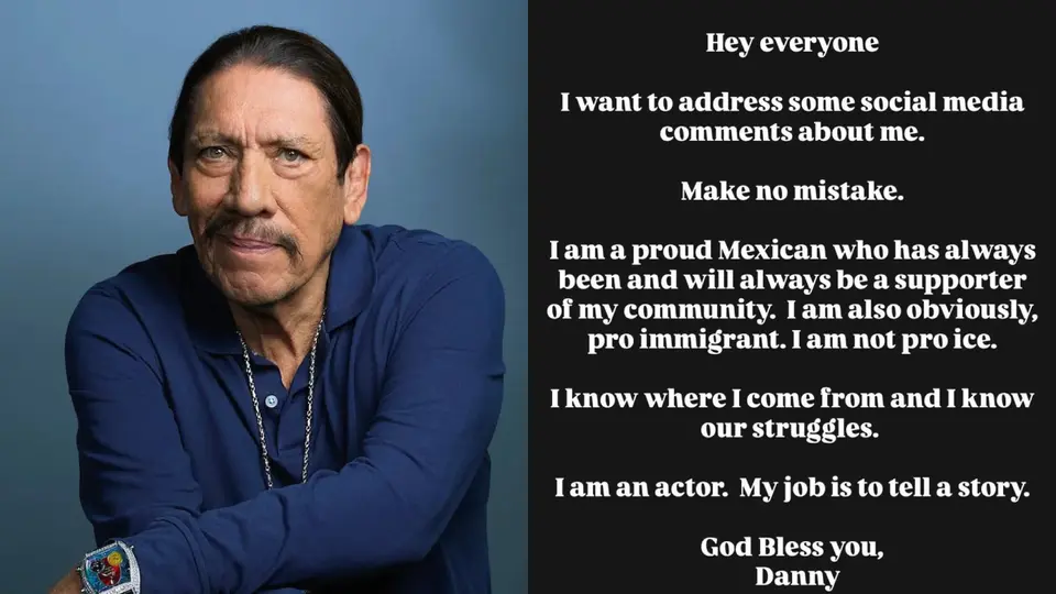 ¿Danny Trejo apoya al ICE? Actor de Machete rompe el silencio tras fuertes críticas