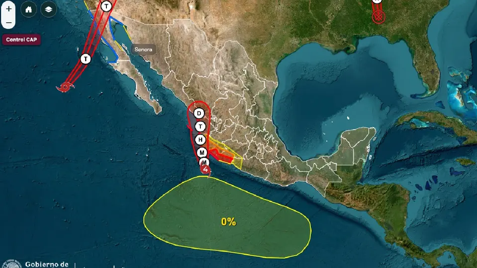 El huracán podría impactar este domingo en Colima, Jalisco, Michoacán y Nayarit / Especial
