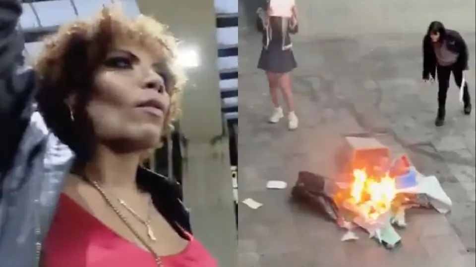 VIDEO: Protesta de comunidad trans en alcaldía Cuauhtémoc termina con daños a instalaciones