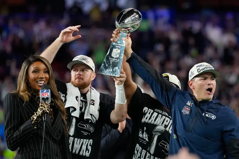 Los Seahawks festejan en el Levi's Stadium I AP
