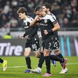 Giakoumakis y jugadores de PAOK en celebración de gol | AP