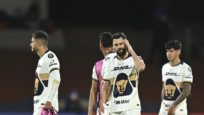 Jugadores de Pumas se lamentan luego de la eliminación contra San Diego FC en la Concachampions | MEXSPORT