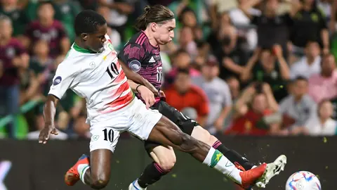 Marcelo Flores en el partido de la Selección Mexicana contra Surinam en la Liga de Naciones Concacaf en 2022 | MEXSPORT