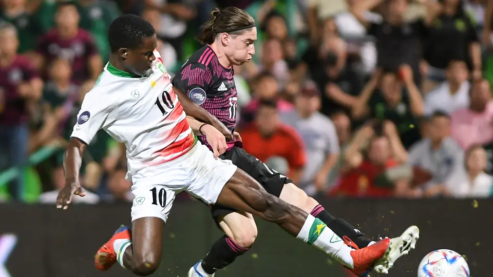 Marcelo Flores en el partido de la Selección Mexicana contra Surinam en la Liga de Naciones Concacaf en 2022 | MEXSPORT