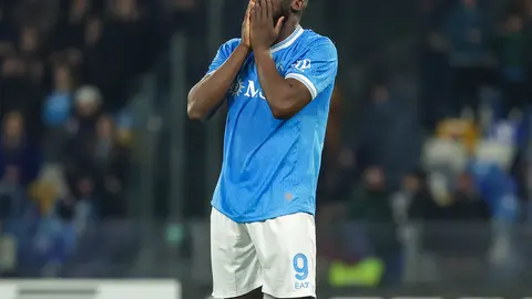 Lukaku en lamento con el Napoli | AP