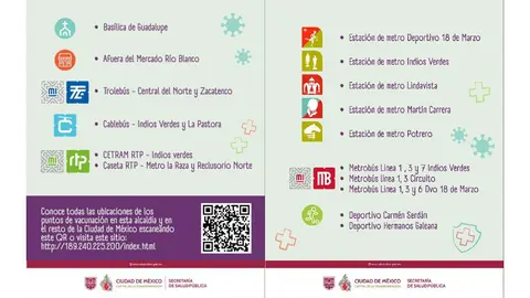 En Ciudad de México hay centro de vacunación en diferentes puntos/Gobierno CDMX