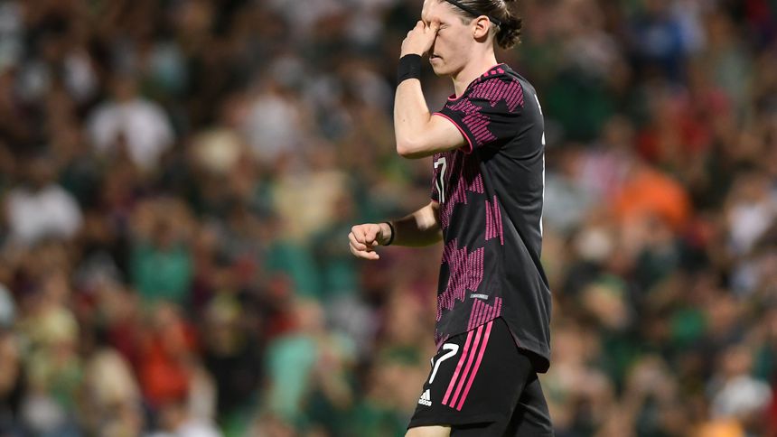 Marcelo Flores durante un partido de la Selección Mexicana en la Liga de Naciones de Concacaf en 2022 | MEXSPORT