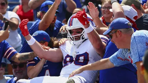 Dawson Kno, TE de Buffalo Bills | AP