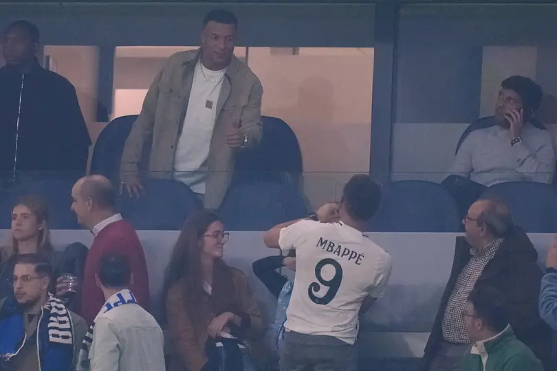 Mbappé vio el triunfo del Real Madrid en la banca | AP