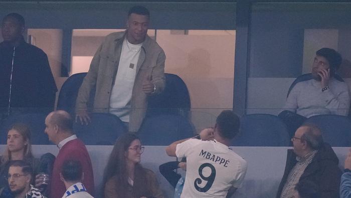Mbappé vio el triunfo del Real Madrid en la banca | AP