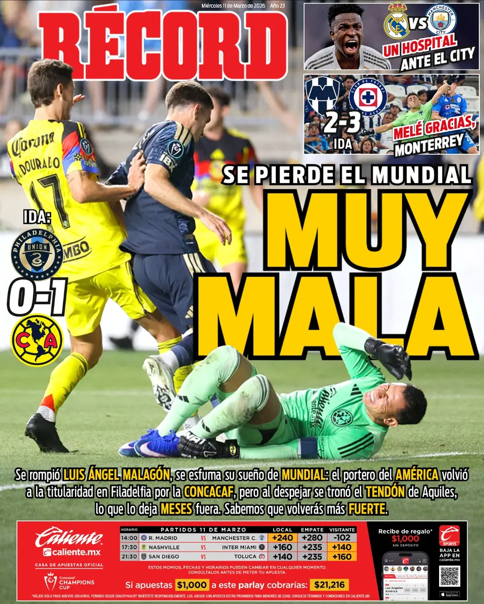 Portada RÉCORD 11 marzo 2026