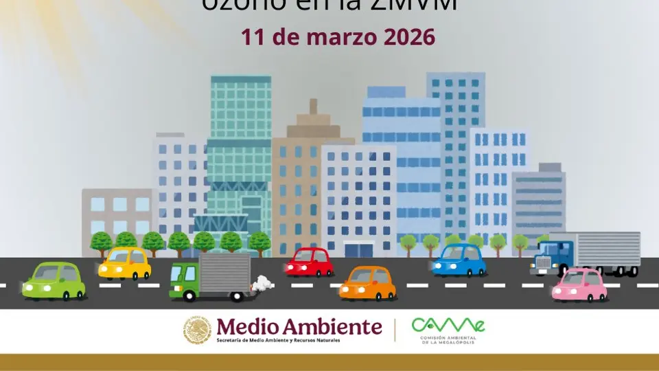 La Comisión Ambiental de la Megalópolis mantiene la Fase I de contingencia ambiental por ozono en el Valle de México debido a la mala calidad del aire./ X: @CAMegalopolis