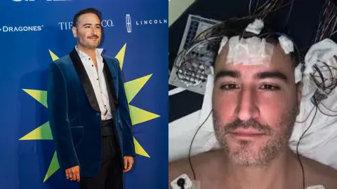Jesús Navarro apareció conectado a distintos dispositivos médicos / Especial