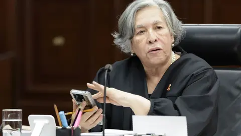 La ministra de la SCJN, María Estela Ríos González, generó polémica por un comentario sobre personas nacidas por fecundación in vitro./ Suprema Corte de Justicia de la Nación