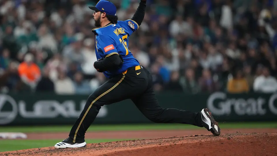 Andrés Muñoz, pitcher cerrador de los Seattle Mariners I AP