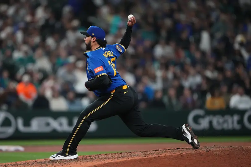 Andrés Muñoz, pitcher cerrador de los Seattle Mariners I AP
